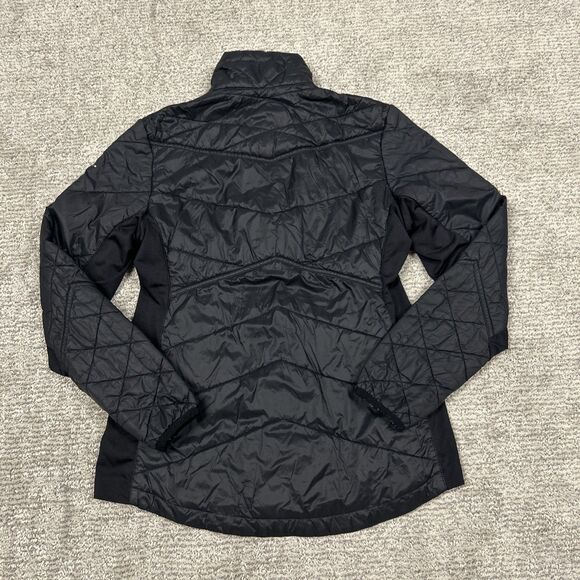 Basin Range Jacket Womens Small Black 1/4 Zip Snap Down Pockets Pullover - Picture 7 of 9